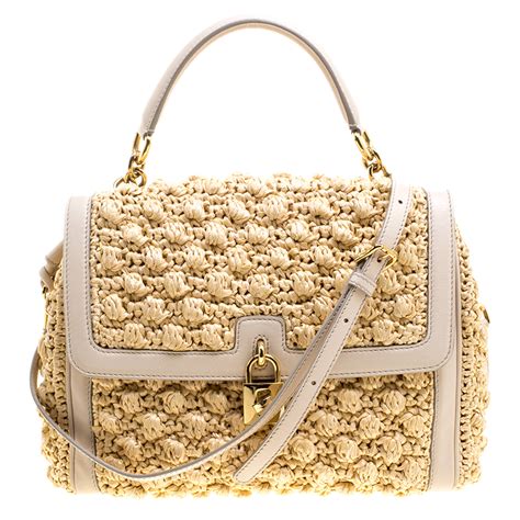 dolce gabbana crochet purse|authentic dolce and gabbana purse.